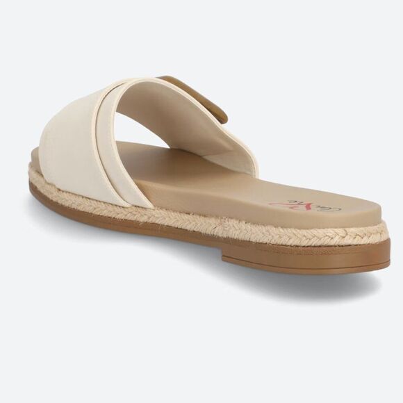 Mia MHA2861 Ozilia SES Bursue size 8 cream slides NWT - Picture 4 of 5